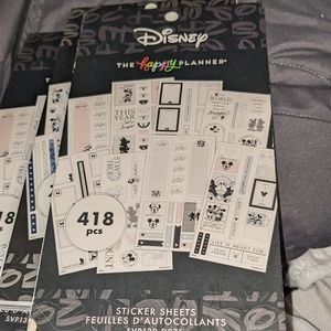 Used Mickey and Minnie Happy Planner Stick Books.